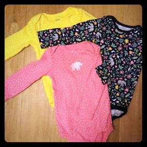 Carter's 3-pack Long Sleeve onsies